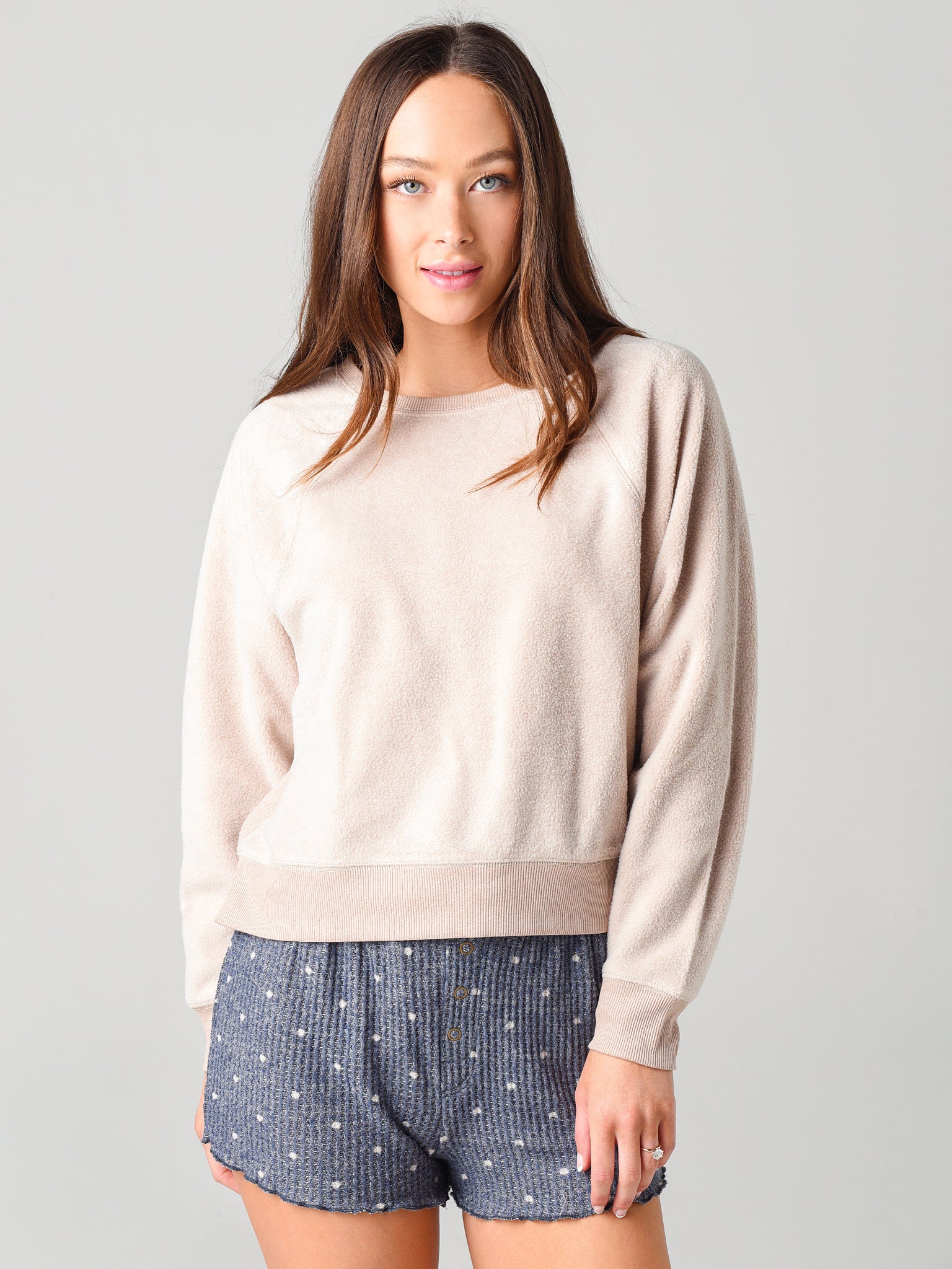 Z Supply Women's Sleep Over Raglan Sweatshirt - Saint Bernard
