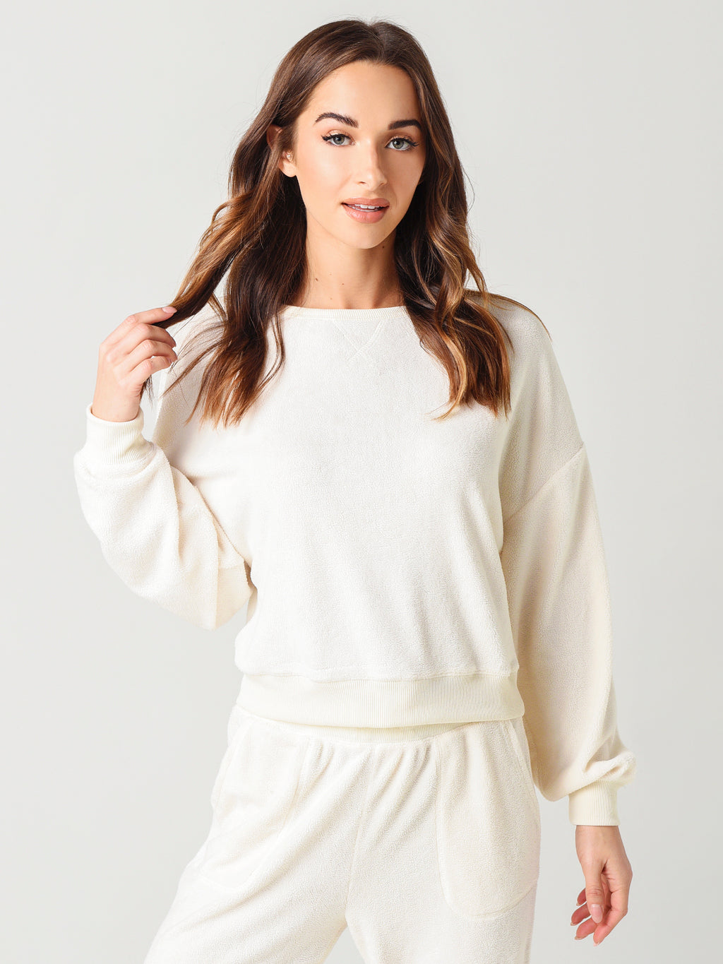 Z Supply Women's Cuddle Me Cozy Top - Saint Bernard