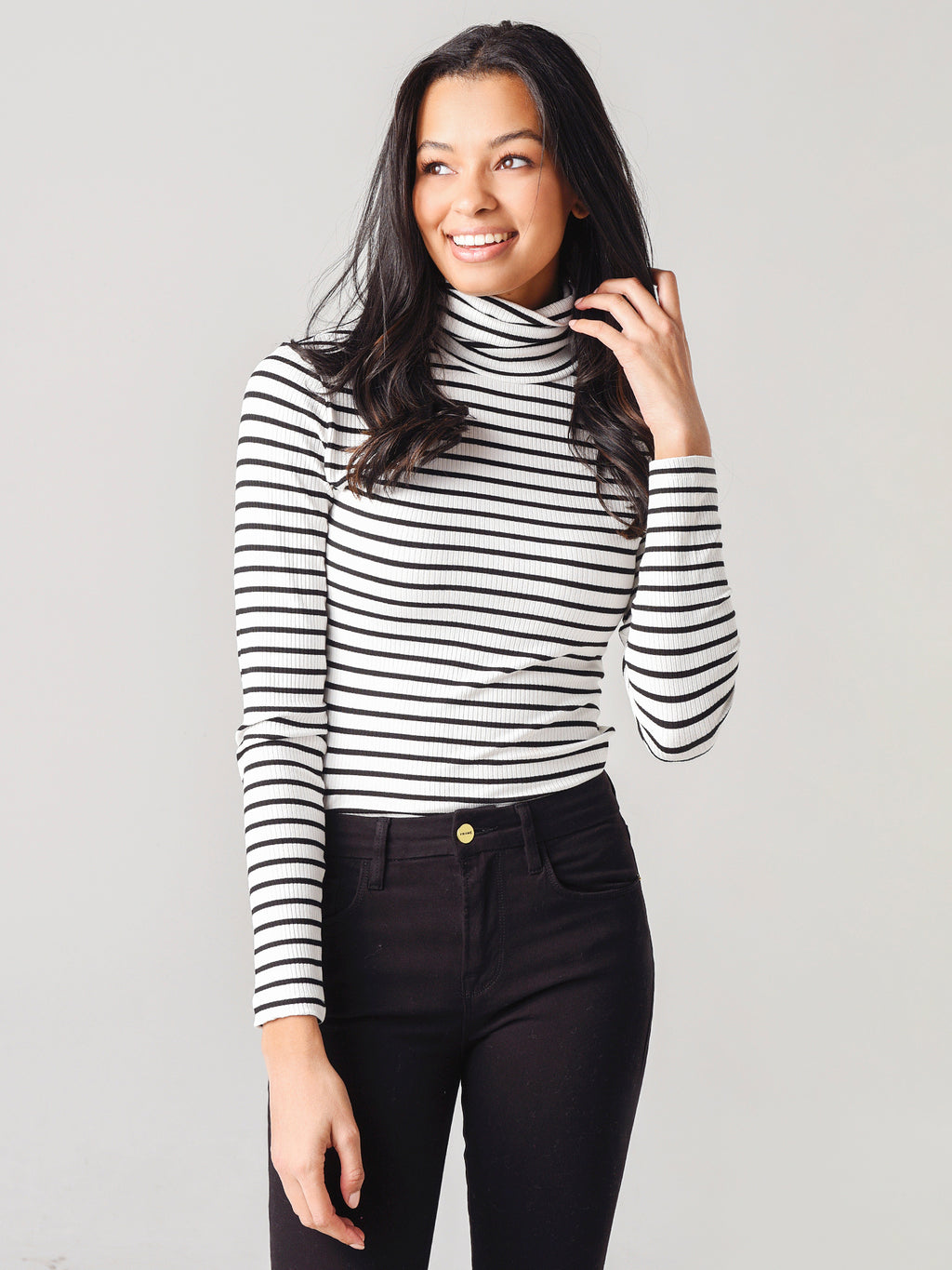 Z Supply Women's Chloe Striped Rib Body Suit - Saint Bernard