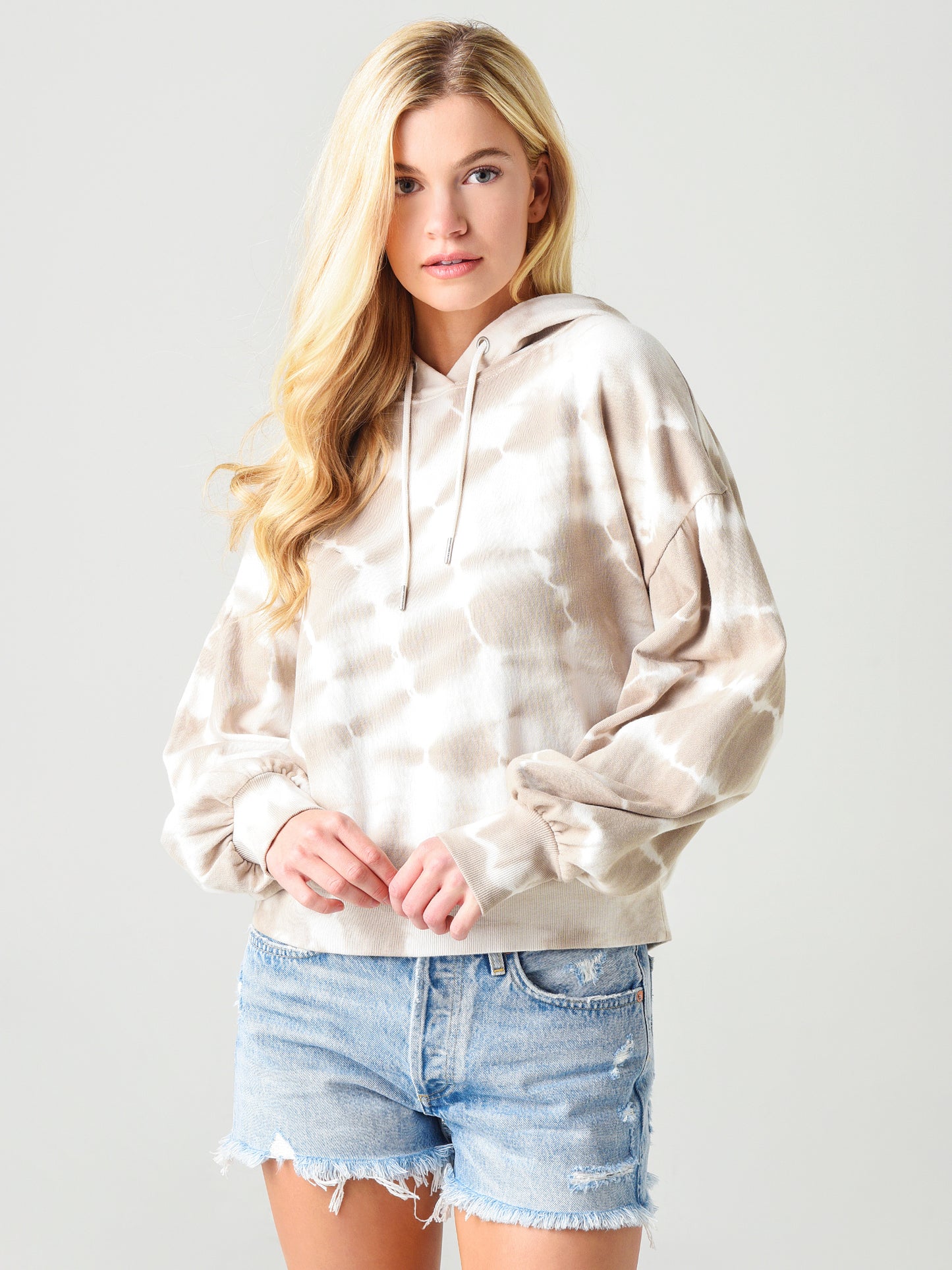 Z Supply Women's Eva Spiral Tie-Dye Hoodie - Saint Bernard