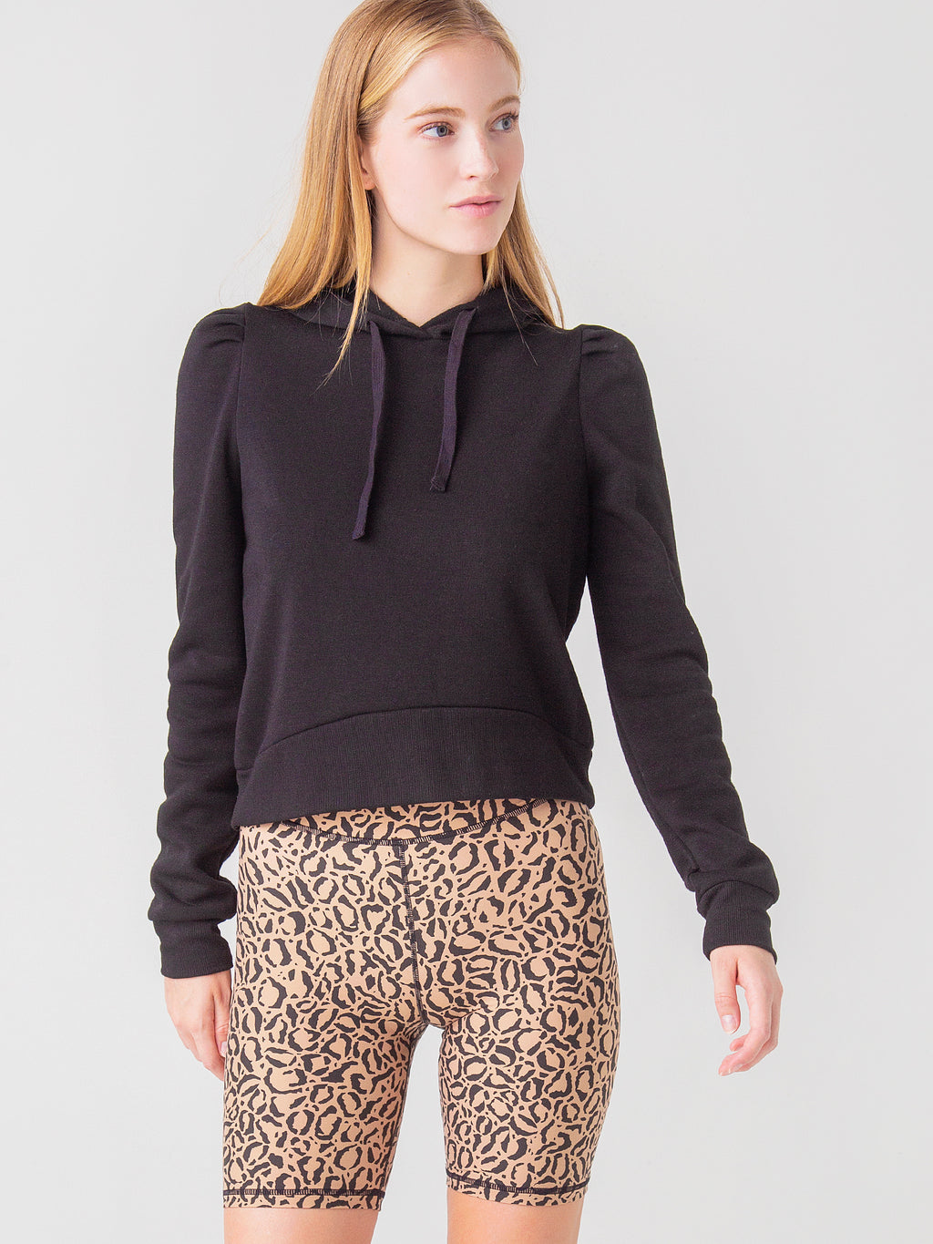 Z Supply Women's Logan Puff Sleeve Hoodie - Saint Bernard