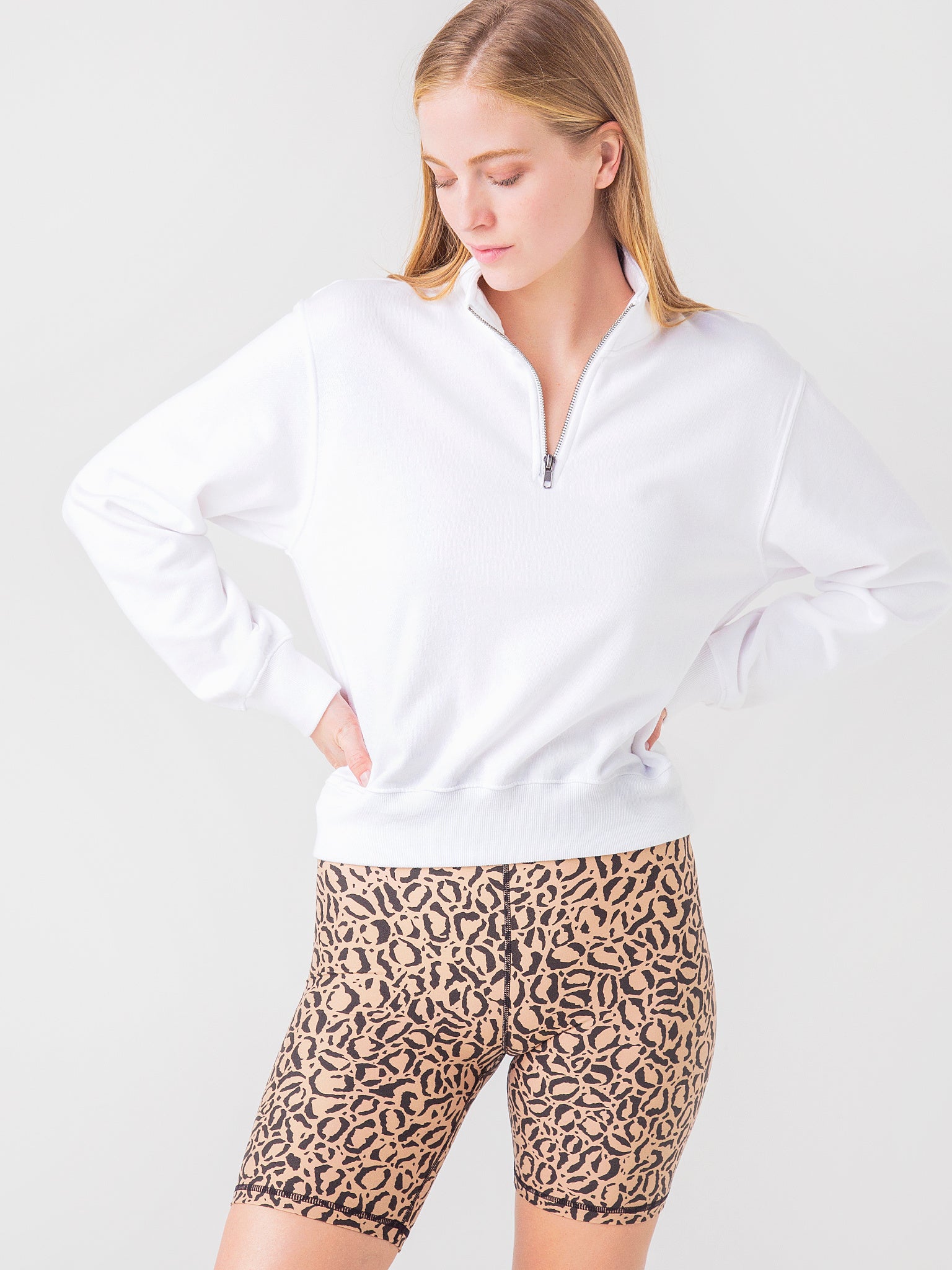 Z Supply Women's Half-Zip Sweatshirt - Saint Bernard