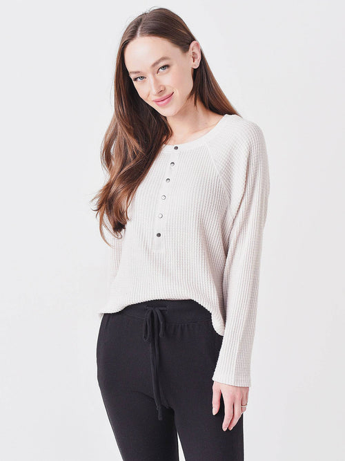 Z Supply Women's Devon Brushed Waffle Henley