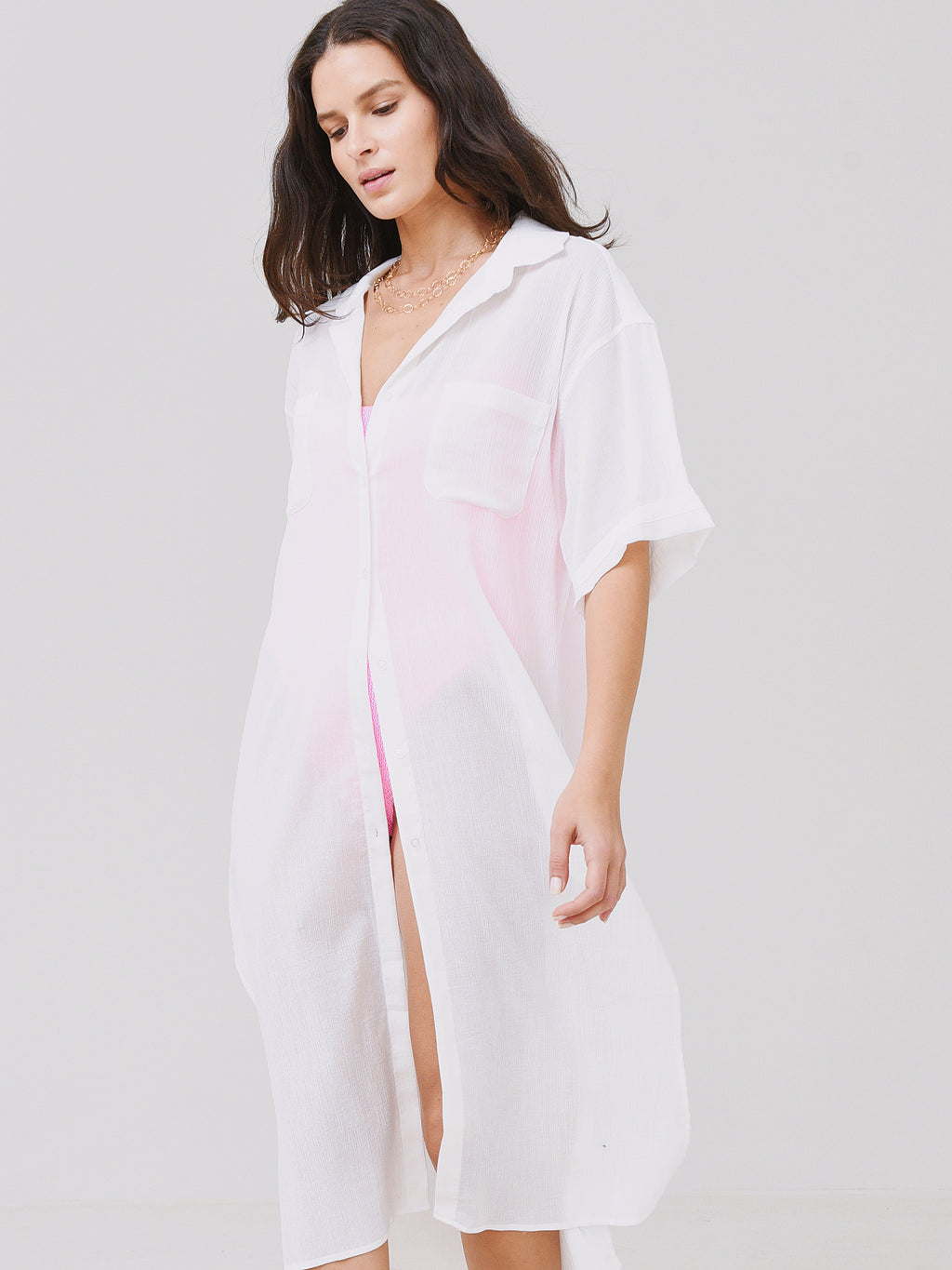 Z Supply Women's Lina Button-Up Duster - Saint Bernard