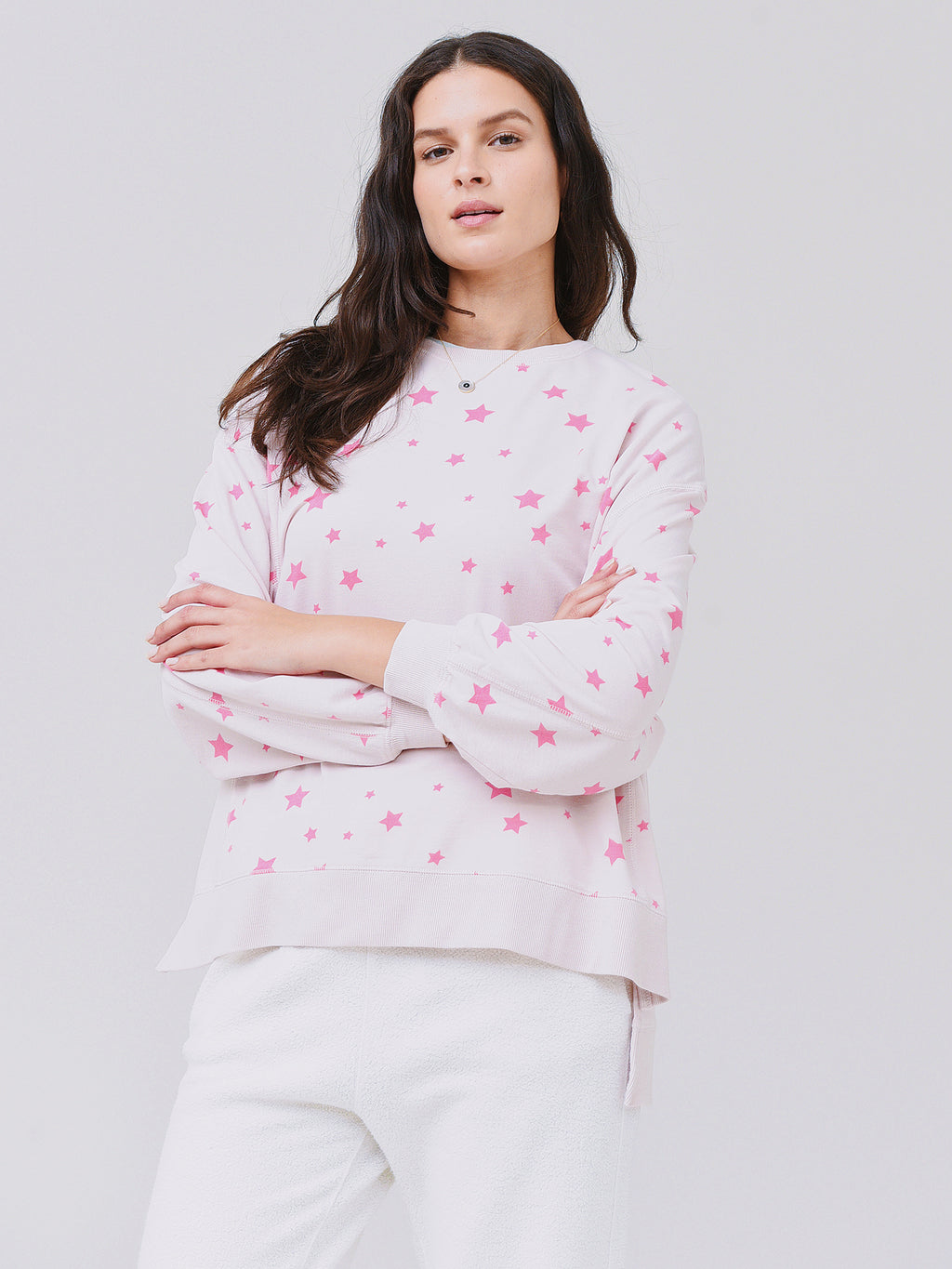 Z Supply Women's Washed Star Modern Weekender Sweatshirt - Saint Bernard