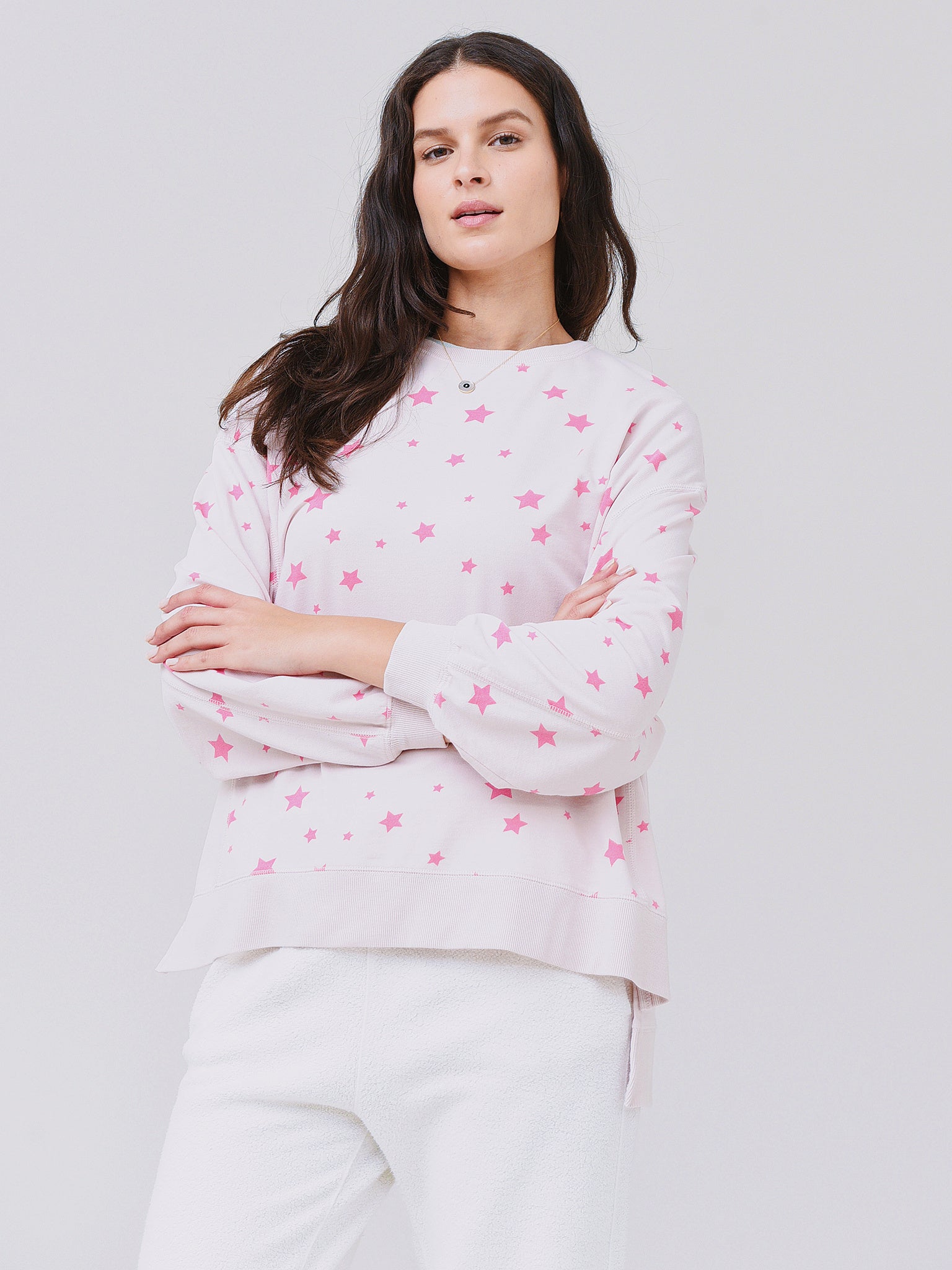 Z Supply Women's Washed Star Modern Weekender Sweatshirt - Saint Bernard