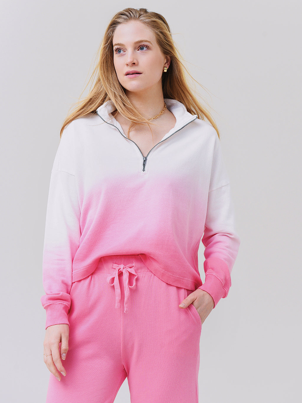 Z Supply Women's Zeta Dip-Dye Sweatshirt - Saint Bernard