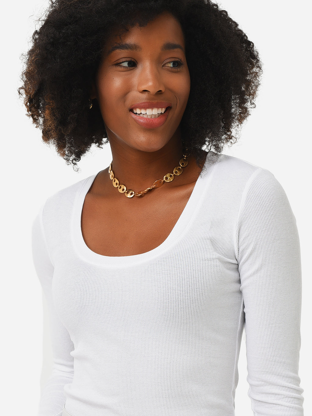 Z Supply Women's Sirena Rib Long Sleeve Tee - Saint Bernard