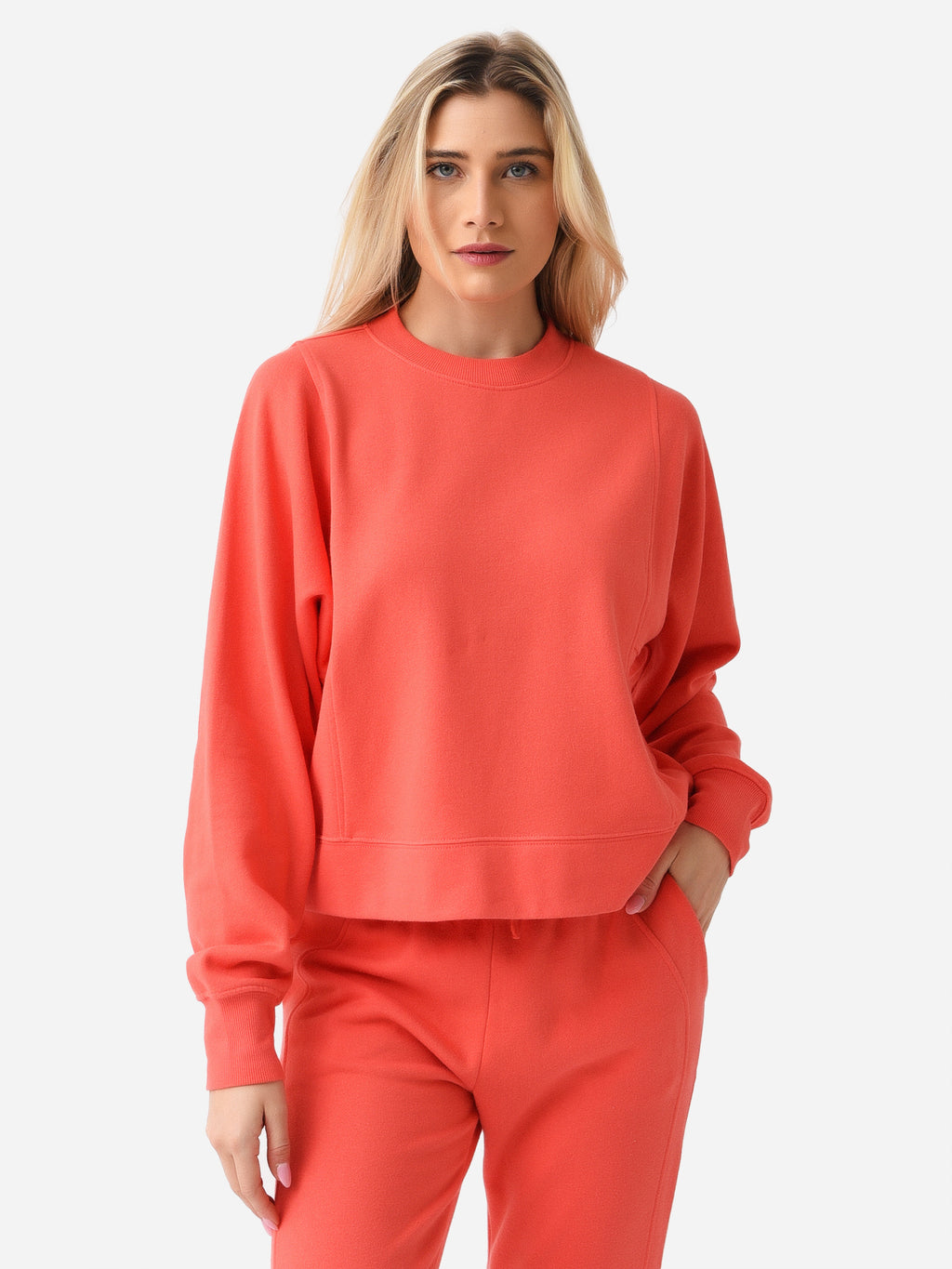 Z Supply Women's Brandy Long Sleeve Sweatshirt - Saint Bernard