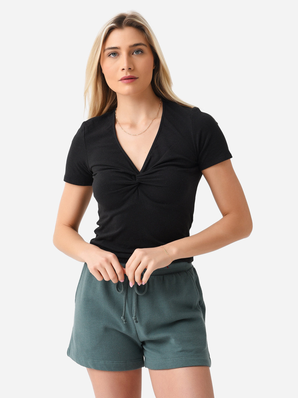Z Supply Women's Tabby Twist Tee - Saint Bernard
