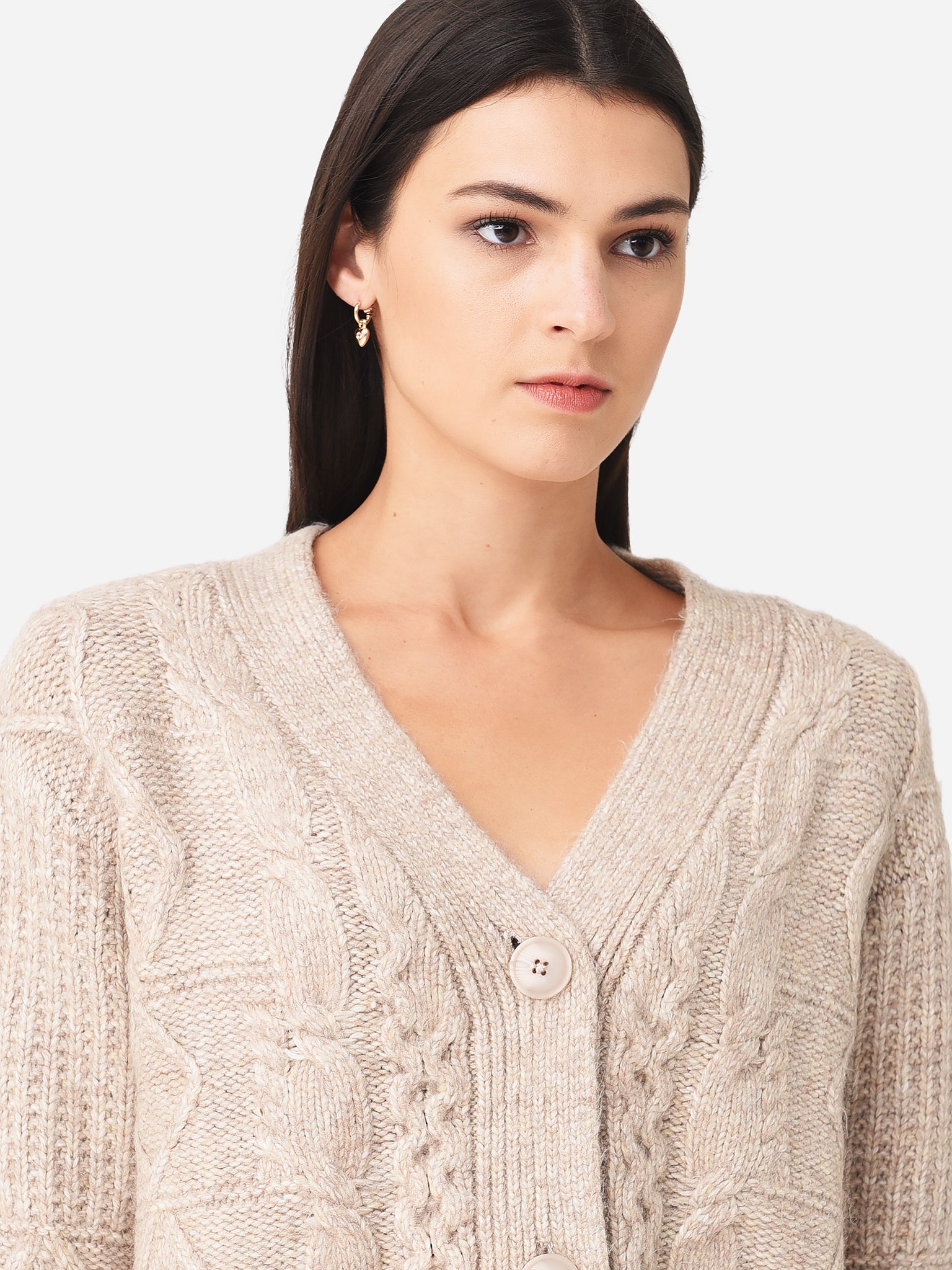 Z Supply Women's Ryleigh Cable Knit Cardigan - Saint Bernard