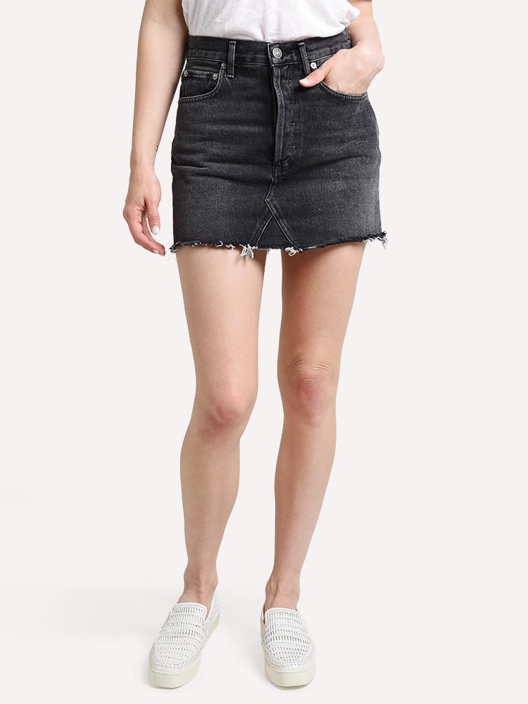 Agolde Quinn Hi Rise Skirt - Saint Bernard