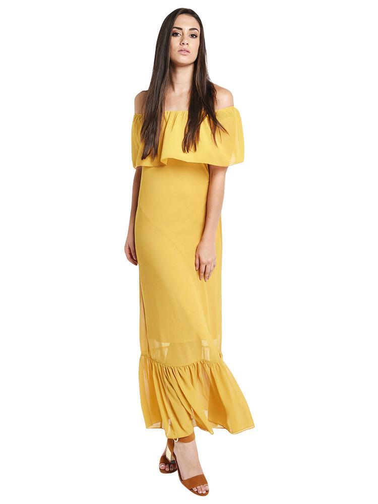 Endless Rose Amanda Flowy Off the Shoulder Dress – Saint Bernard