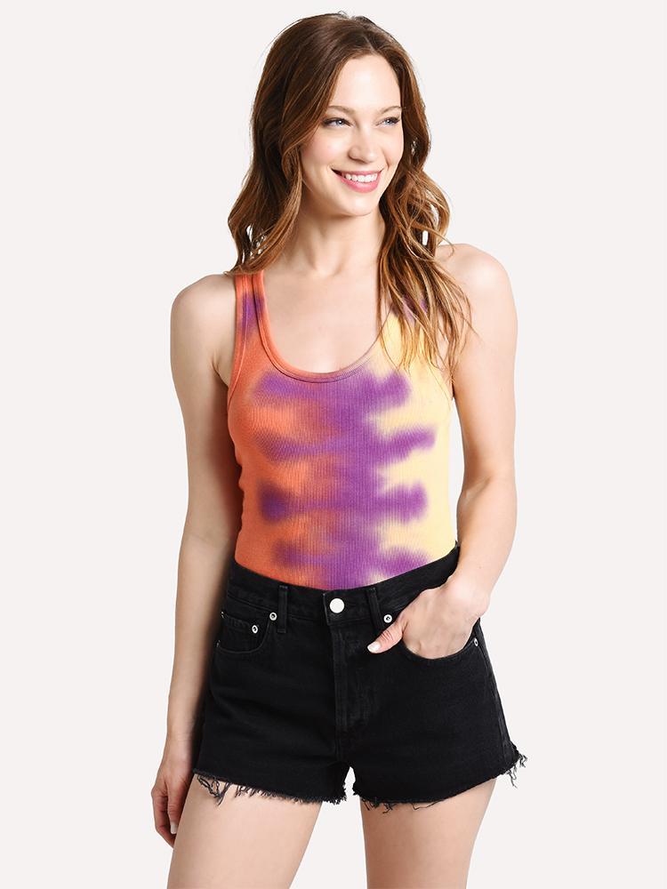 Agolde Rib Tank Body Suit - Saint Bernard
