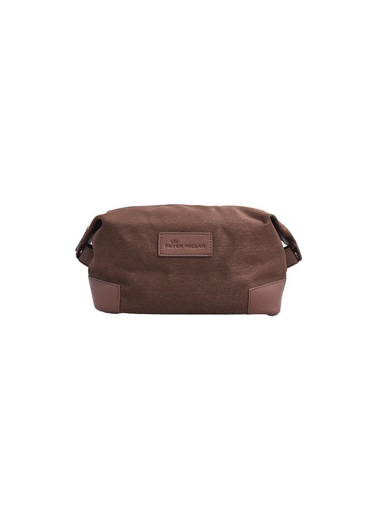Peter Millar Heathered Twill Shave Bag - Saint Bernard