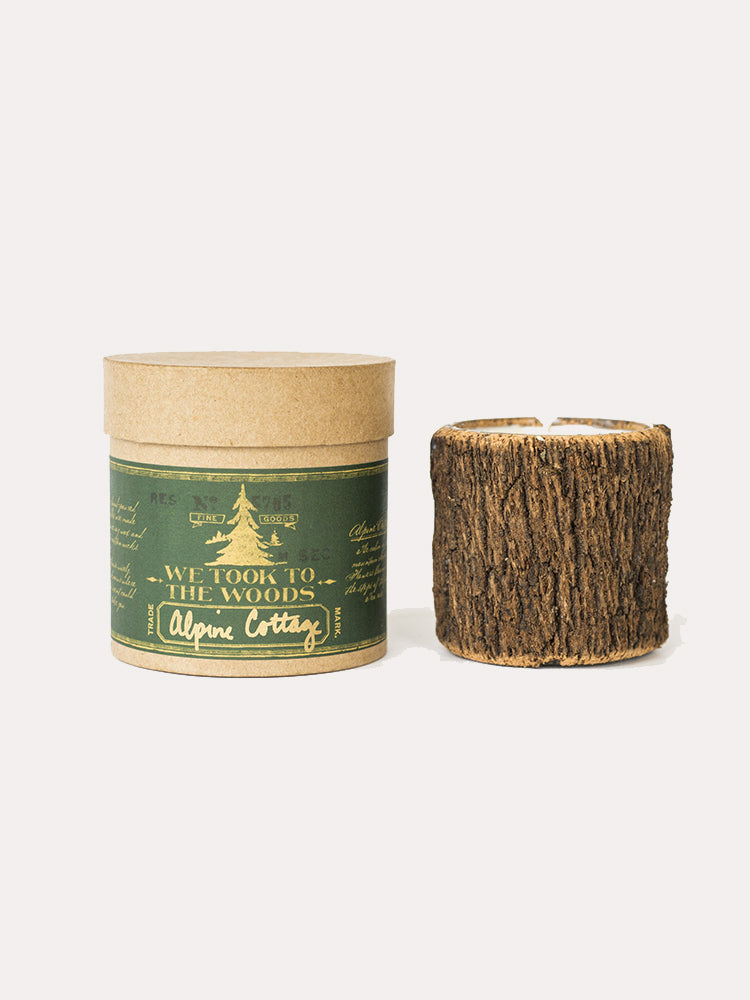 We Took To The Woods Alpine Cottage Bark Candle - Saint Bernard