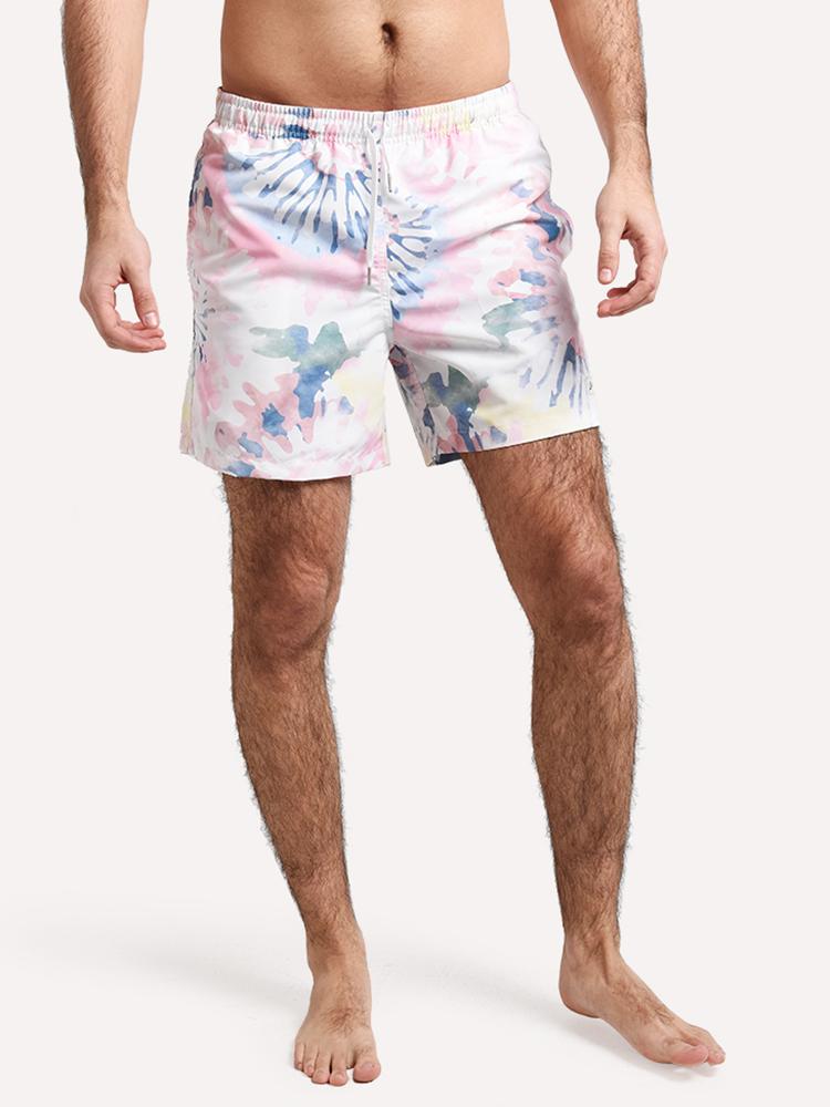 Bather Acid Tie Dye Swim Trunk - Saint Bernard