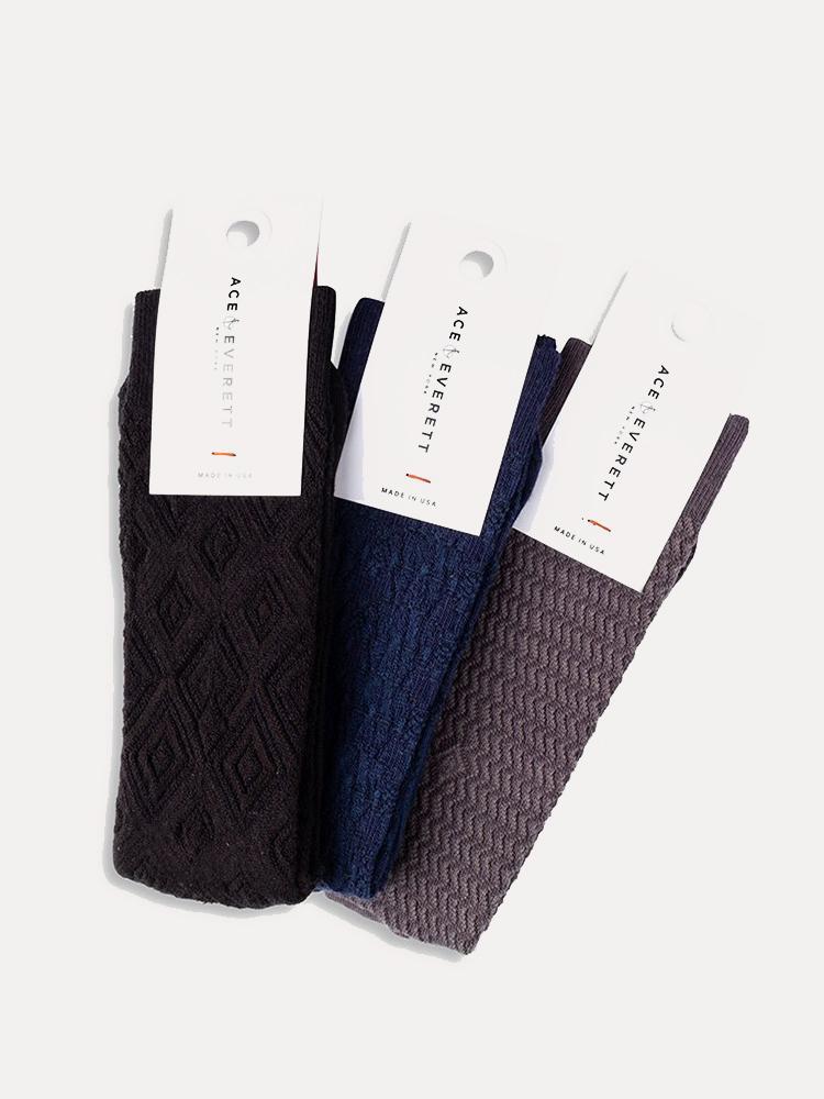 Ace & Everett Standard 3-Pack Pair Socks - Saint Bernard