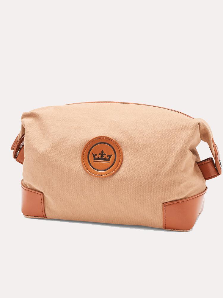 Peter Millar Crown Seal Canvas Shave Kit Bag - Saint Bernard