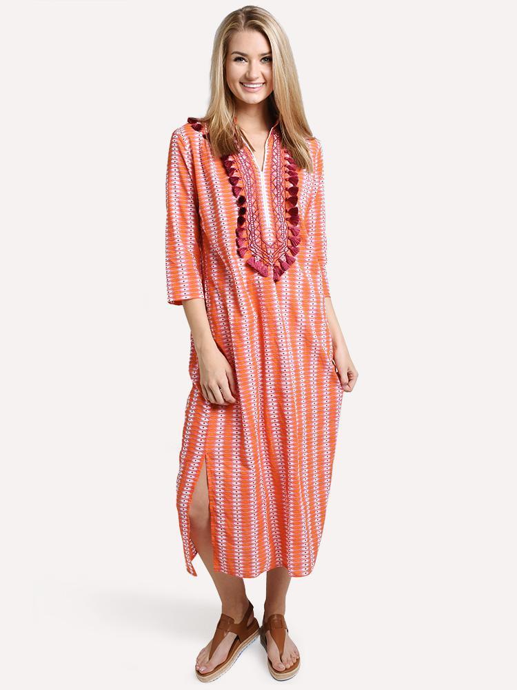 Ros Garden Women's Alessandra Long Kurta - Saint Bernard