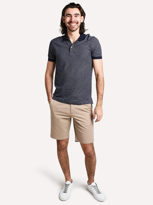 ATM Stripe Pique Polo