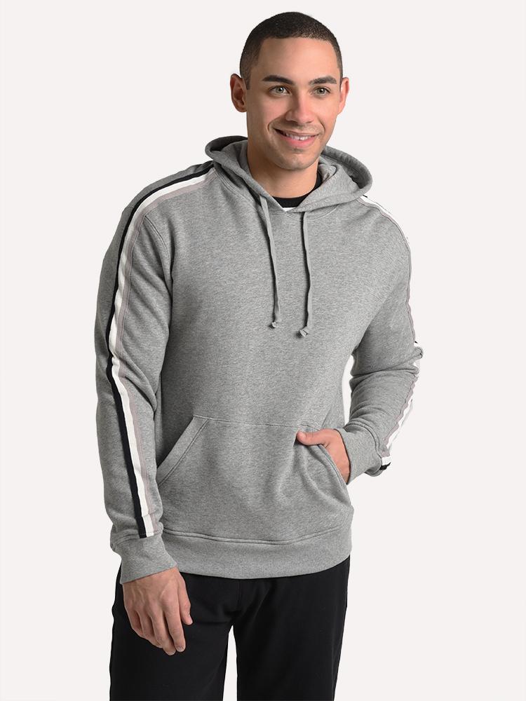 ATM Men's French Terry Racing Stripe Hoodie