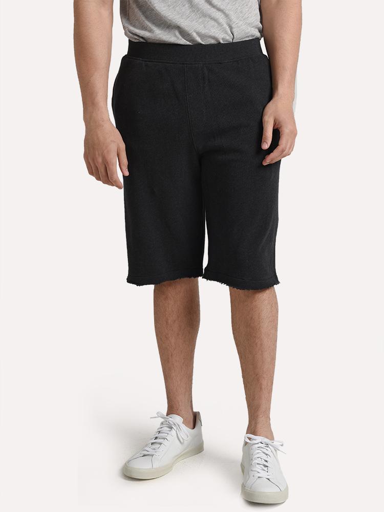 ATM Men's Raw Hem French Terry Pull-On Shorts - Saint Bernard