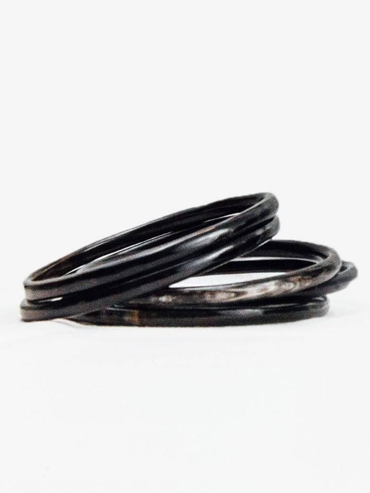 Tribe and Glory Ankole Horn Bangle Set - Saint Bernard