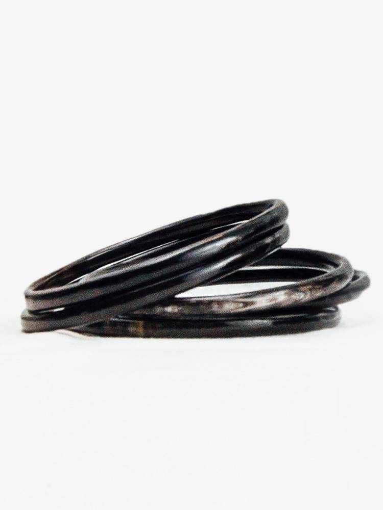 Tribe and Glory Ankole Horn Bangle Set - Saint Bernard