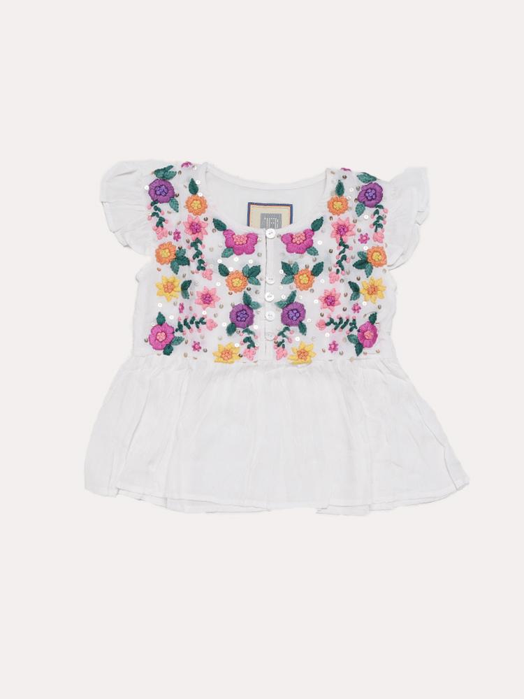 Alicia Bell Girls' Annemarie Top - Saint Bernard