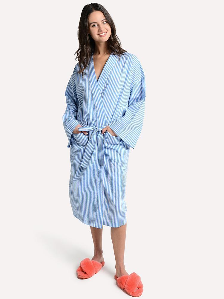 Ros Garden Anya Embroidered Kimono - Saint Bernard