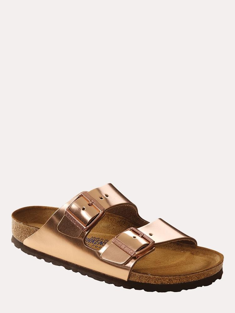 Birkenstock Arizona Soft Footbed Metallic Sandals - Saint Bernard