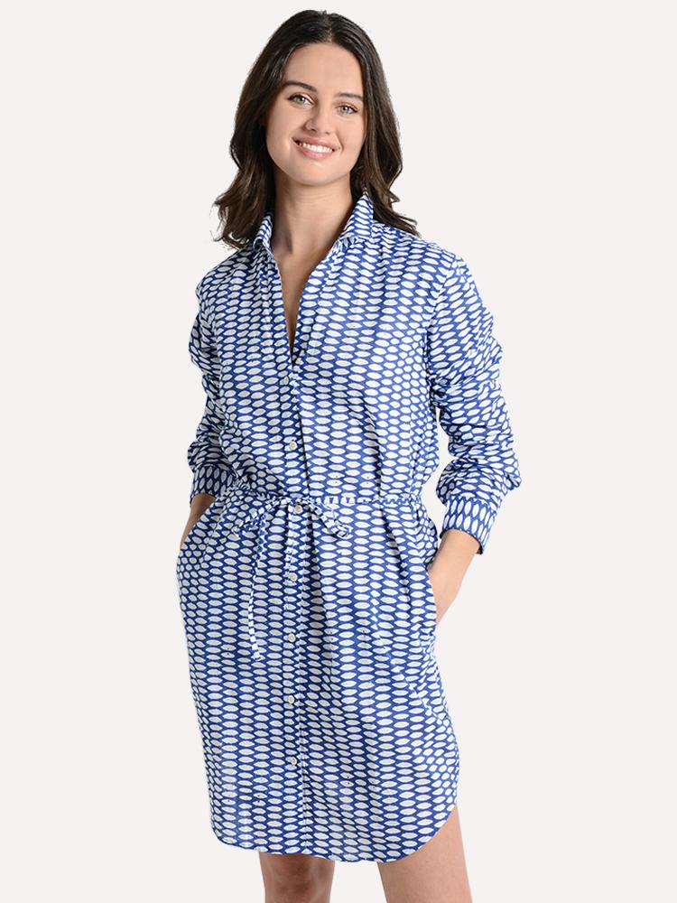 Ros Garden Ava Shirt Dress - Saint Bernard