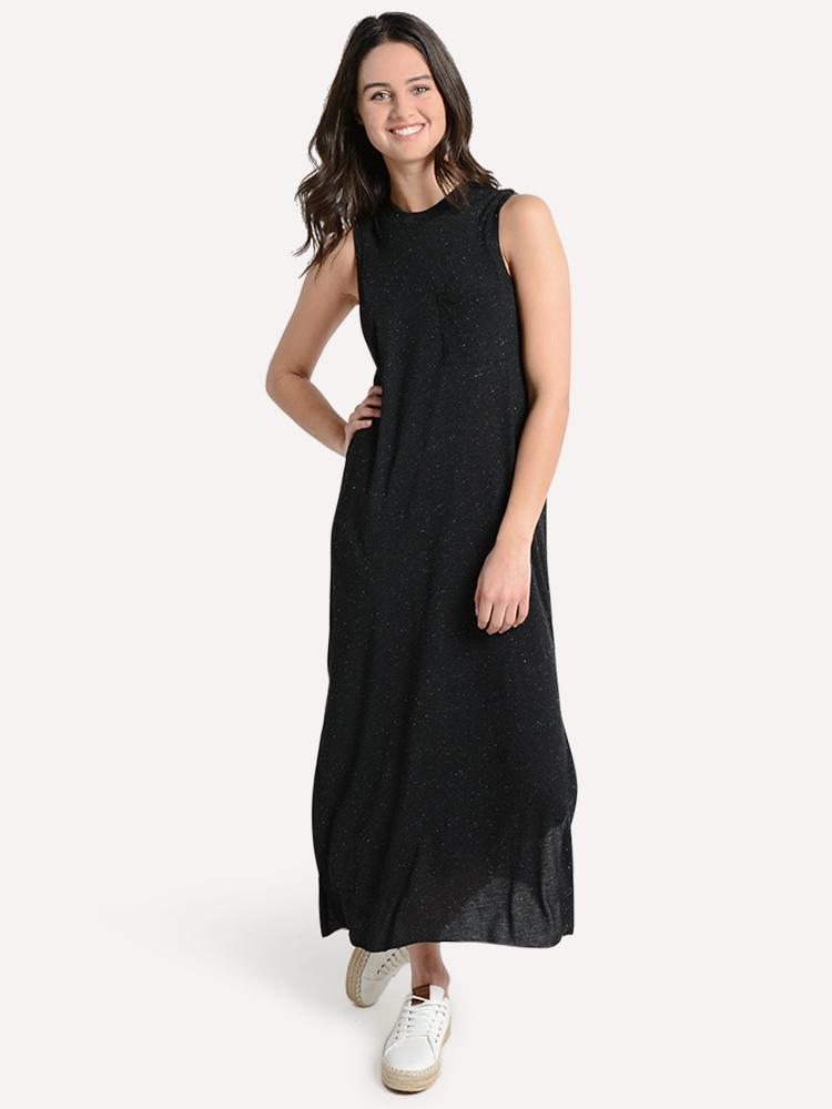 ATM Sleeveless Maxi Dress With Pockets - Saint Bernard