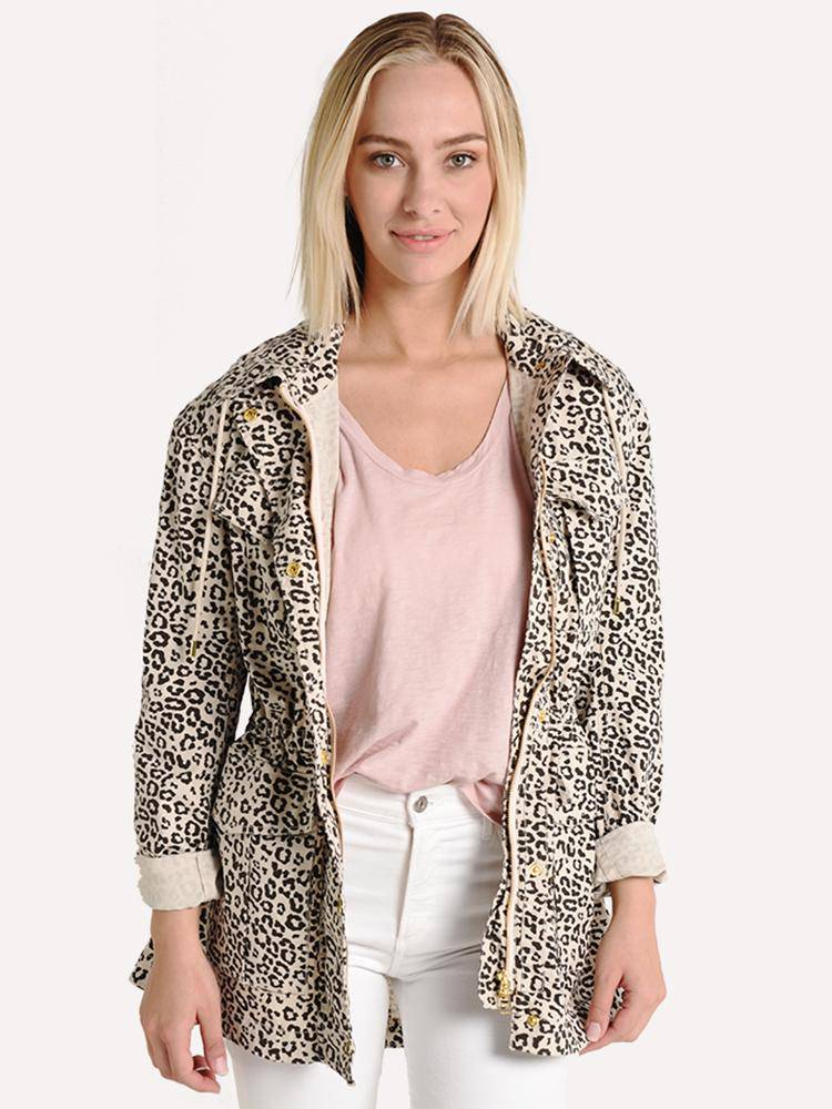 ATM Women's Lunar Leopard Field Jacket - Saint Bernard