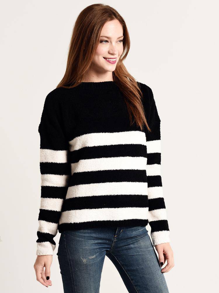 ATM Chenille Boat Neck Sweater - Saint Bernard