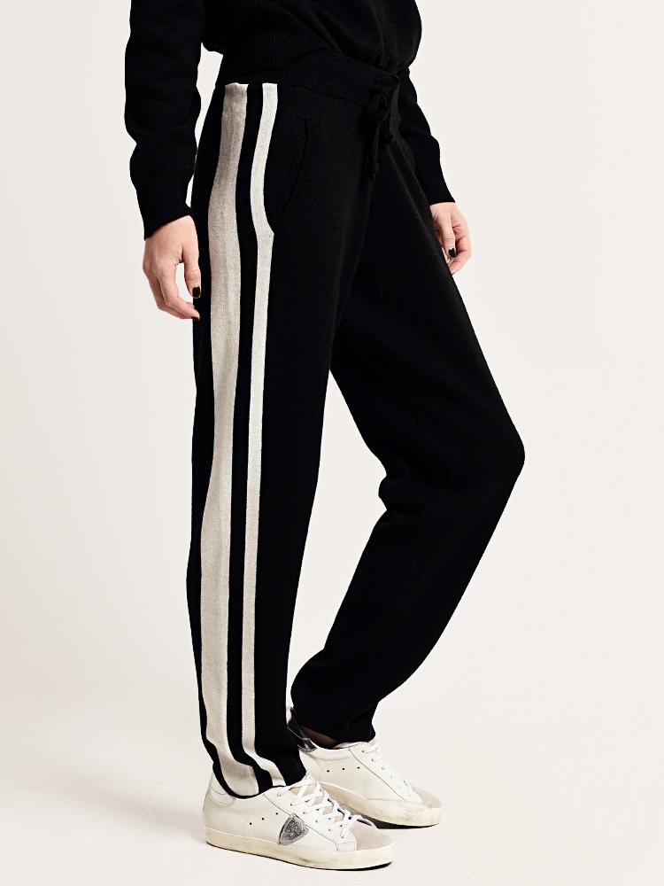 ATM Cashmere Blend Jacquard Stripe Sweater Pant