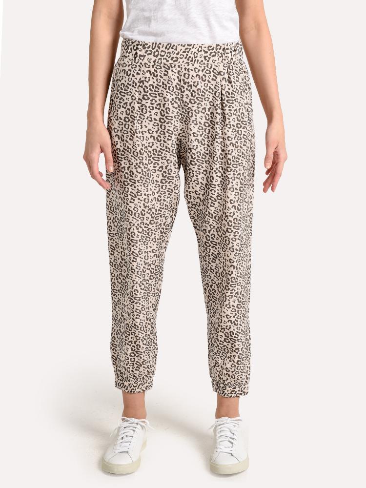 ATM Lunar Leopard Silk Sweatpants