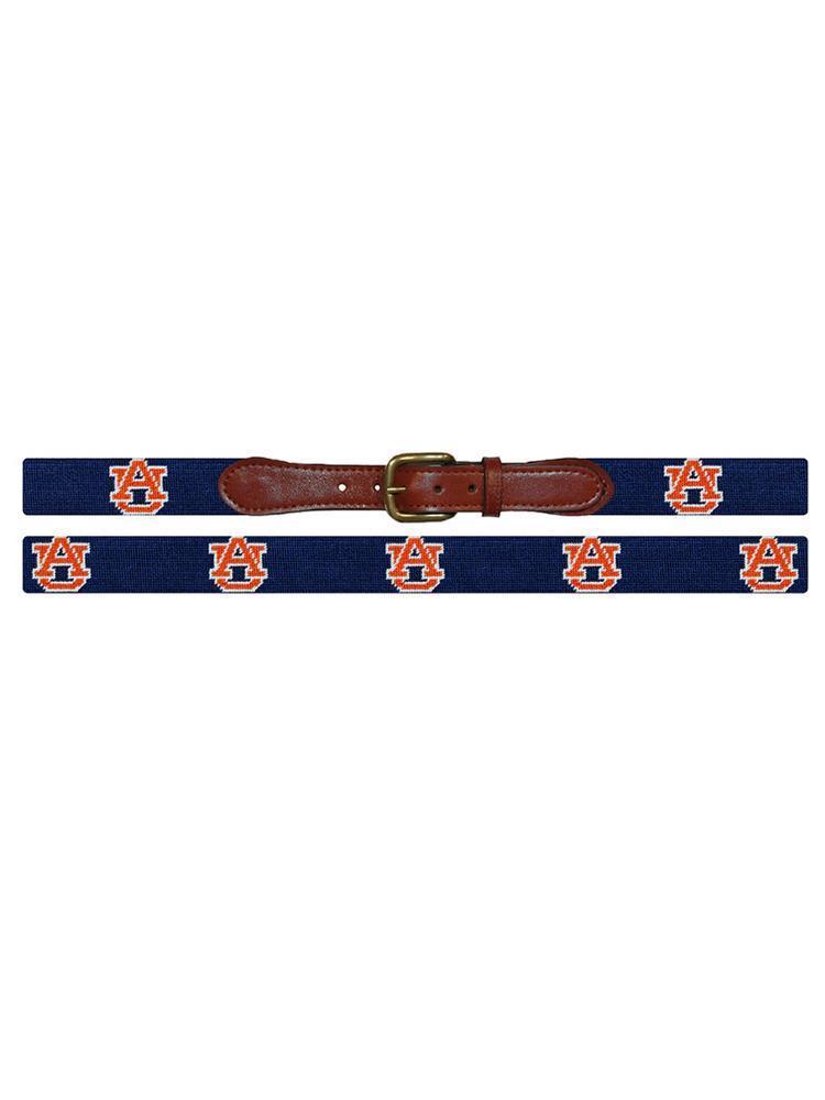 Smathers + Branson Auburn Needlepoint Belt - Saint Bernard