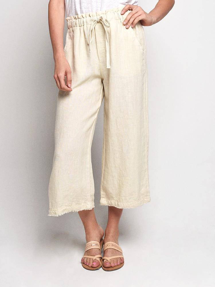 Bella Dahl Frayed Crop Leg Pant - Saint Bernard