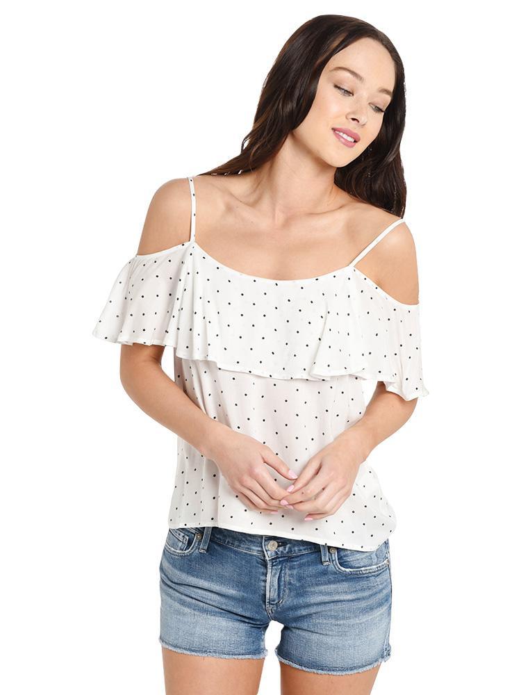BB Dakota Alexus Ruffle Top - Saint Bernard