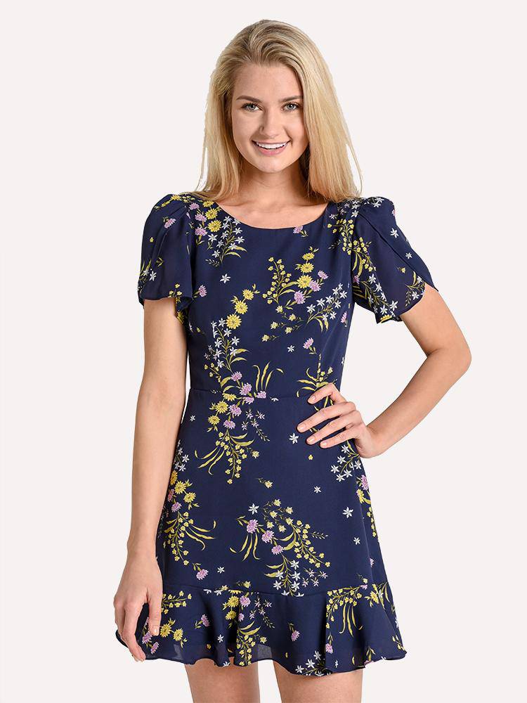 BB Dakota Weekend Feels Printed Dress - Saint Bernard