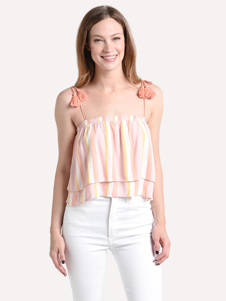 BB Dakota Tassels in the Sand Top - Saint Bernard