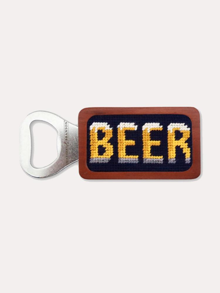 Smathers + Branson Beer Needlepoint Bottle Opener - Saint Bernard