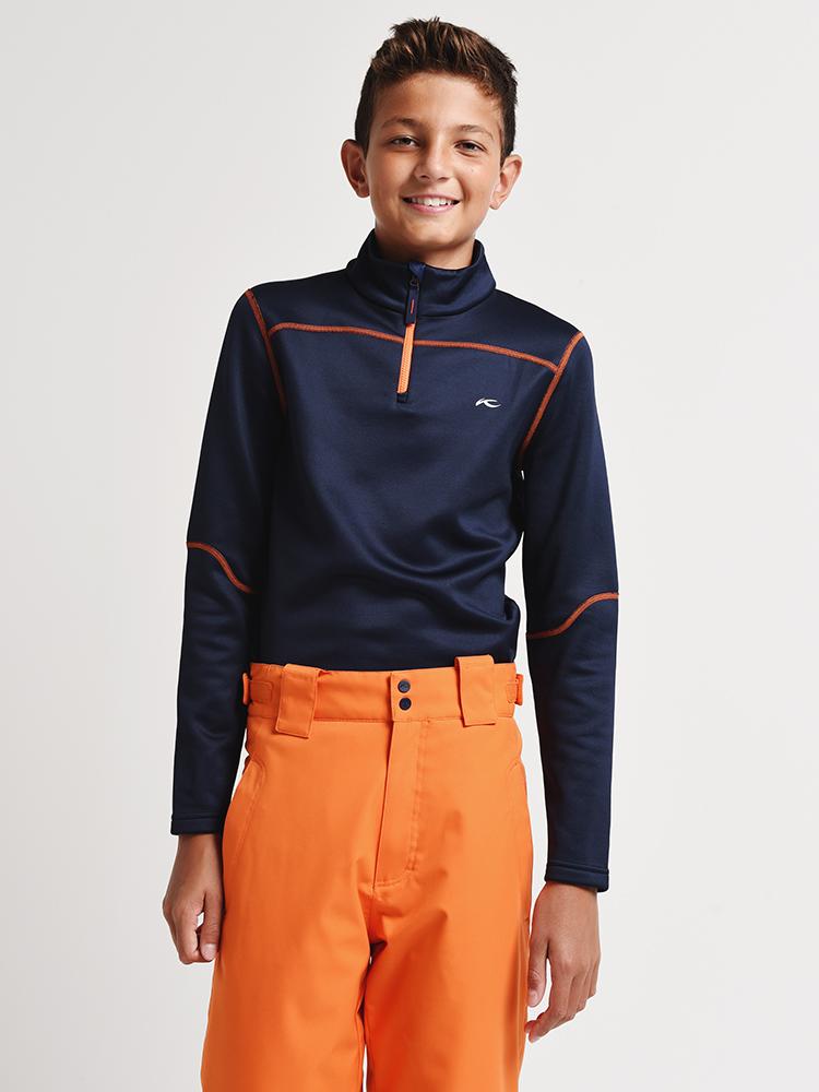 Kjus Boys' Charger Midlayer Half Zip - Saint Bernard
