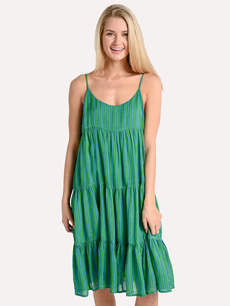 Oliphant Button Back Midi Dress - Saint Bernard
