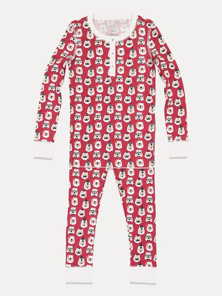 Roller Rabbit Kid's Bearry Holidays Pajamas