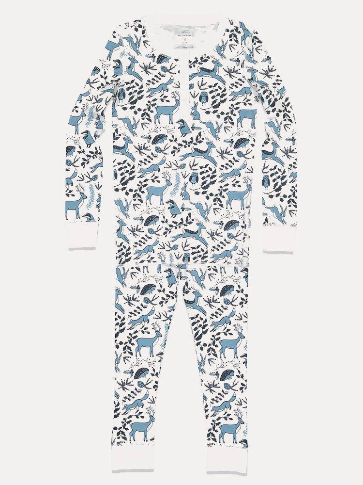 Roller Rabbit Kid's Winterland Pajamas - Saint Bernard