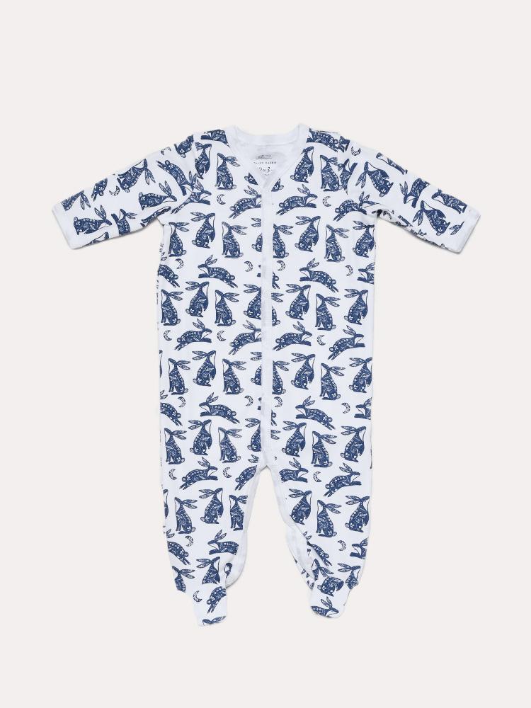Roller Rabbit Infant Batik Bunny Footie Pajamas - Saint Bernard