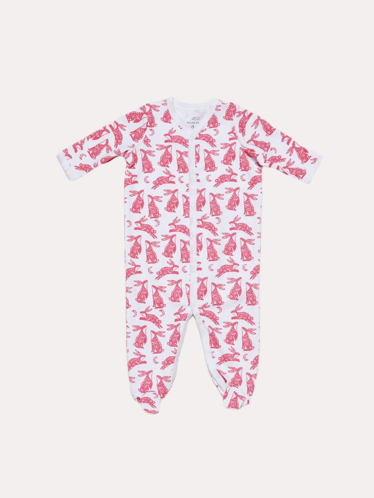 Roller Rabbit Infant Batik Bunny Footie Pajamas - Saint Bernard